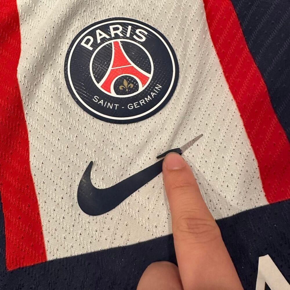 Nike PSG 2022 #7 Kylian Mbappe soccer jeresy Men's Navy and Blue T-shirt - Picture 5 of 5